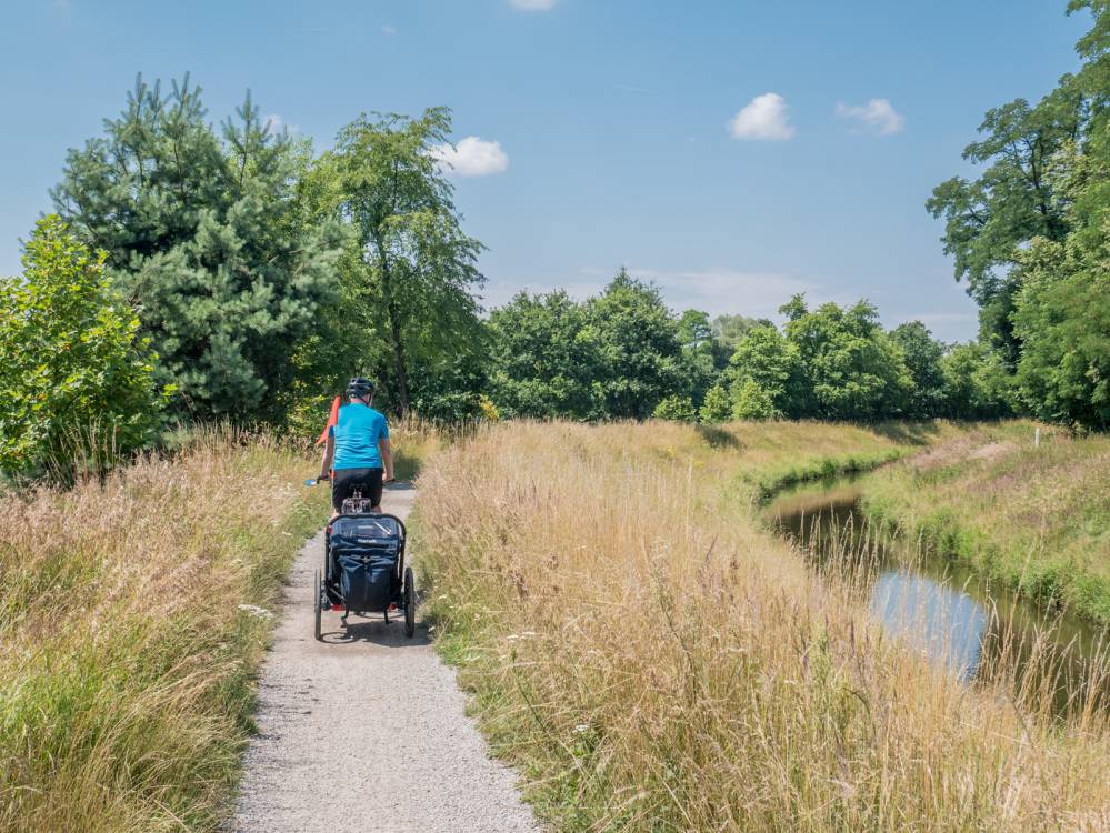 Rowerem z dzieckiem po Rybniku