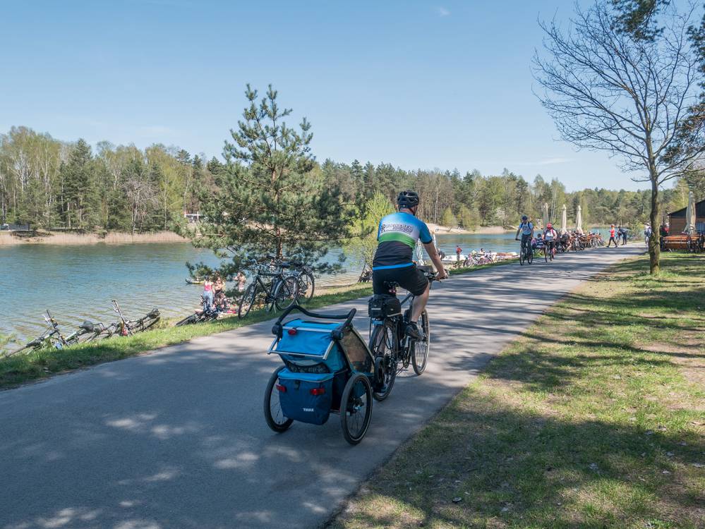 Rowerem z dzieckiem: Jezioro Chechło-Nakło i Park Świerklaniec